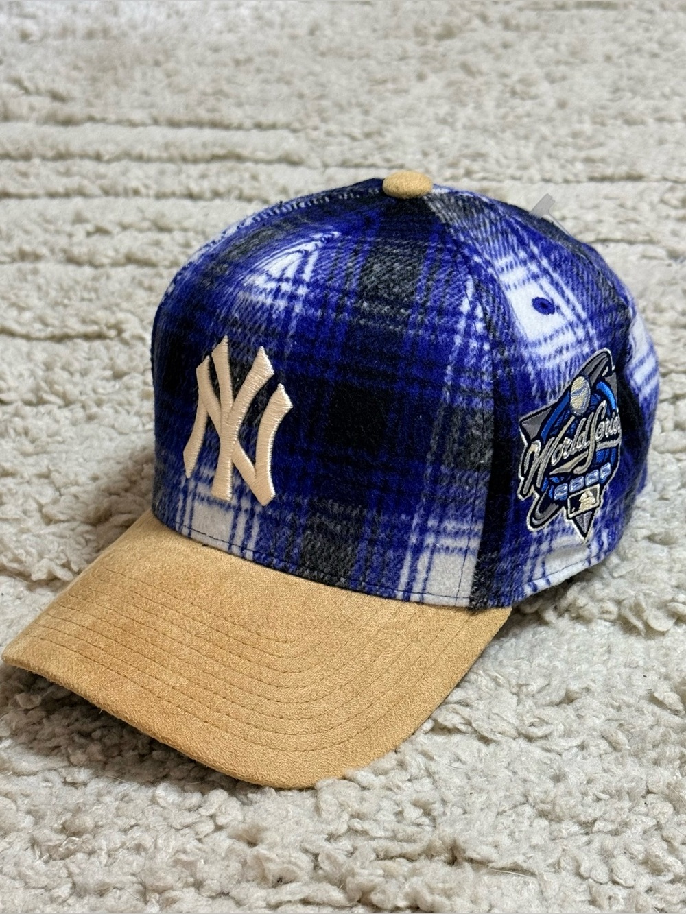 Mitchell & Ness MLB Plaid NY Yankees World Series Pro Snapback Hat